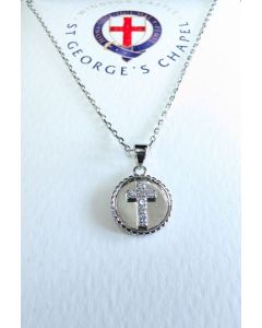 61006 Small Round Cross Pendant
