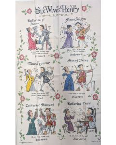 The Six Wives of Henry VIII Tea Towel