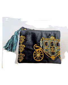 Carriage Beaded Pouch