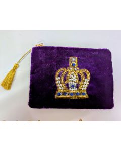 81001 Crown Velvet Pouch