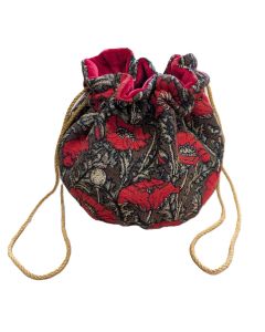Flanders Poppies Drawstring Bag