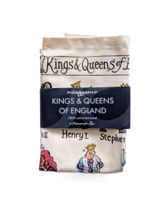 Kings and Queens Picturemaps Tea Towel