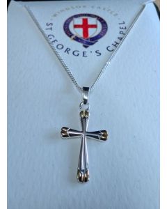 Sterling Silver & Gold Cross