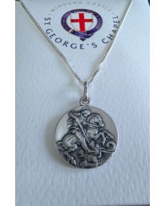 Sterling Silver St George Pendant